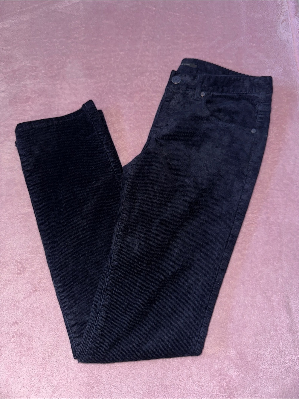 Elie Tahari Straight Leg Low-rise Corduroy Pants